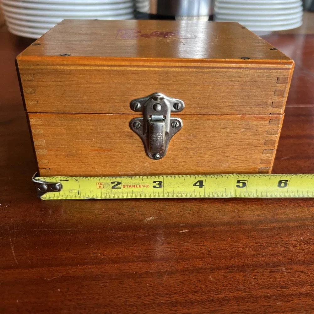 Vintage Eclipse Wood Box Machinist Tool Box